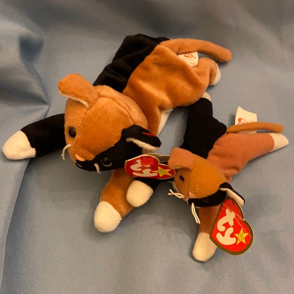 Chip the Calico cats Beanie Baby 1996 & 1993